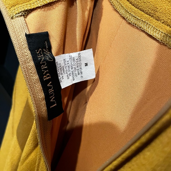 Pinup Couture Mustard Wide Leg High-Waist Trousers - Picture 8 of 9